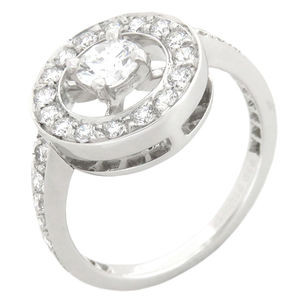 Boucheron Ring Apa Rond K18wg Silver